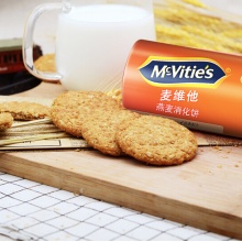 英国进口 麦维他（Mcvitie's）及时乐燕麦酥性消化饼干 300g 进口零食小吃